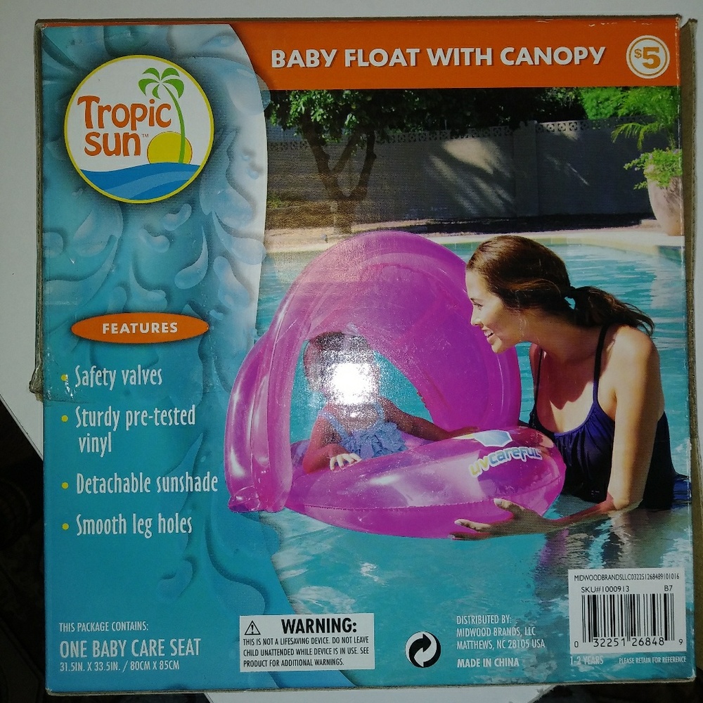 Baby float with Canopy - Picture 3 of 3